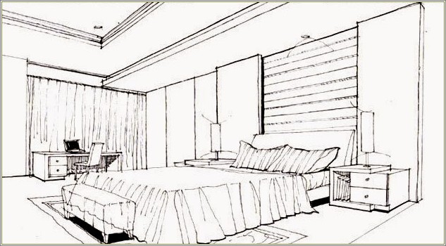 Detail Gambar Sketsa Kamar Tidur Nomer 9