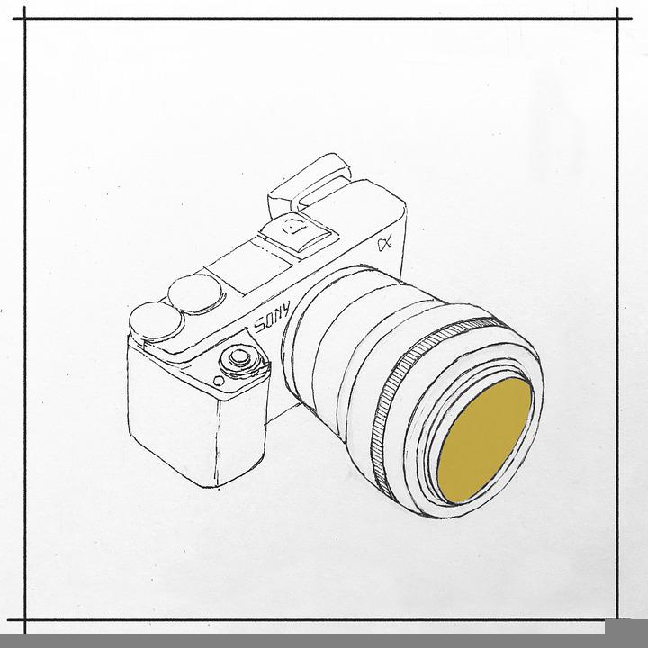 Detail Gambar Sketsa Kamera Nomer 7