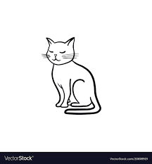 Detail Gambar Sketsa Kartun Kucing Lucu Nomer 16