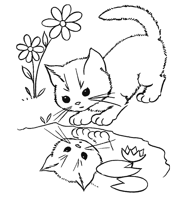 Detail Gambar Sketsa Kartun Kucing Lucu Nomer 54