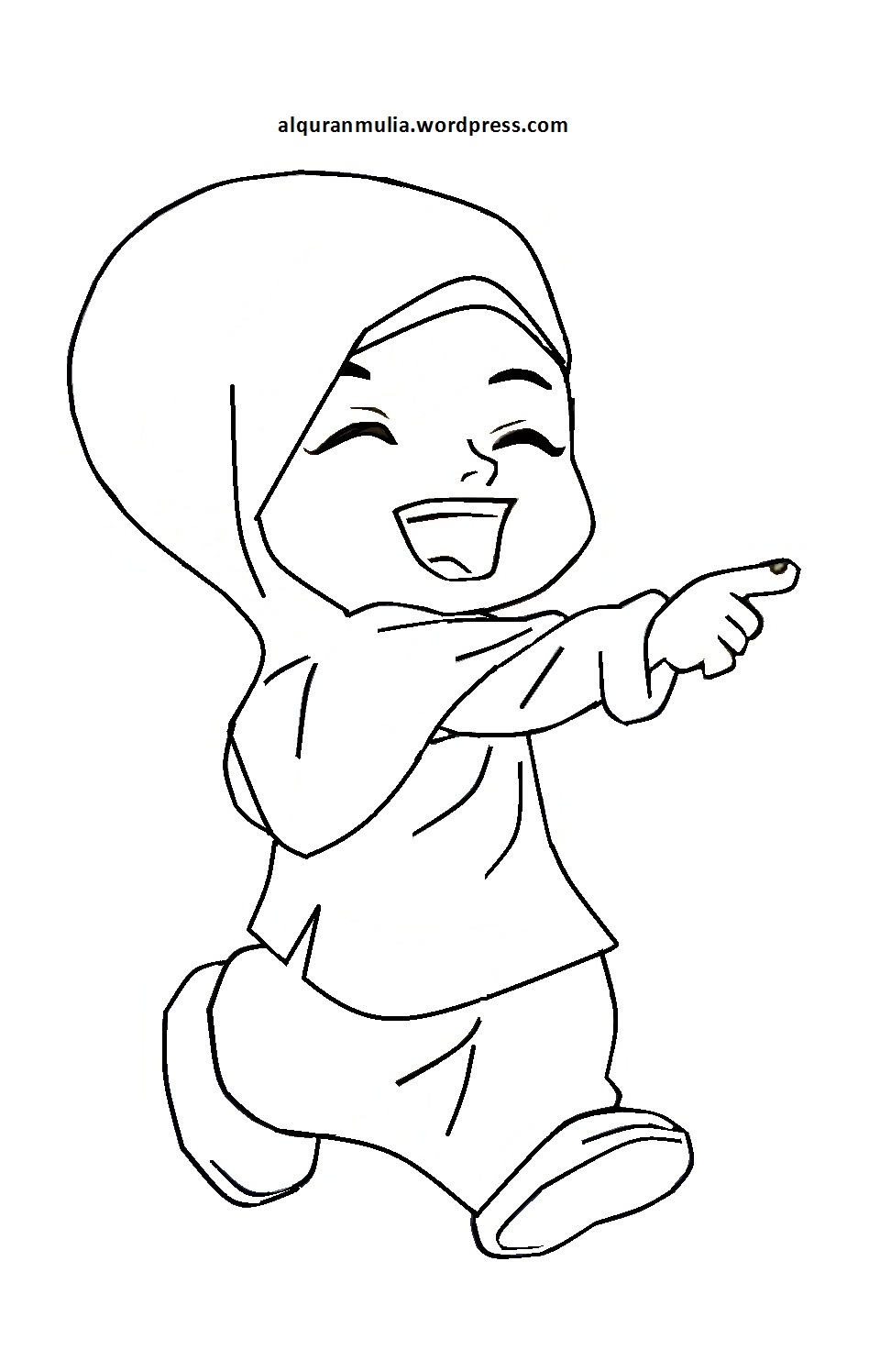 Detail Gambar Sketsa Kartun Muslimah Nomer 14
