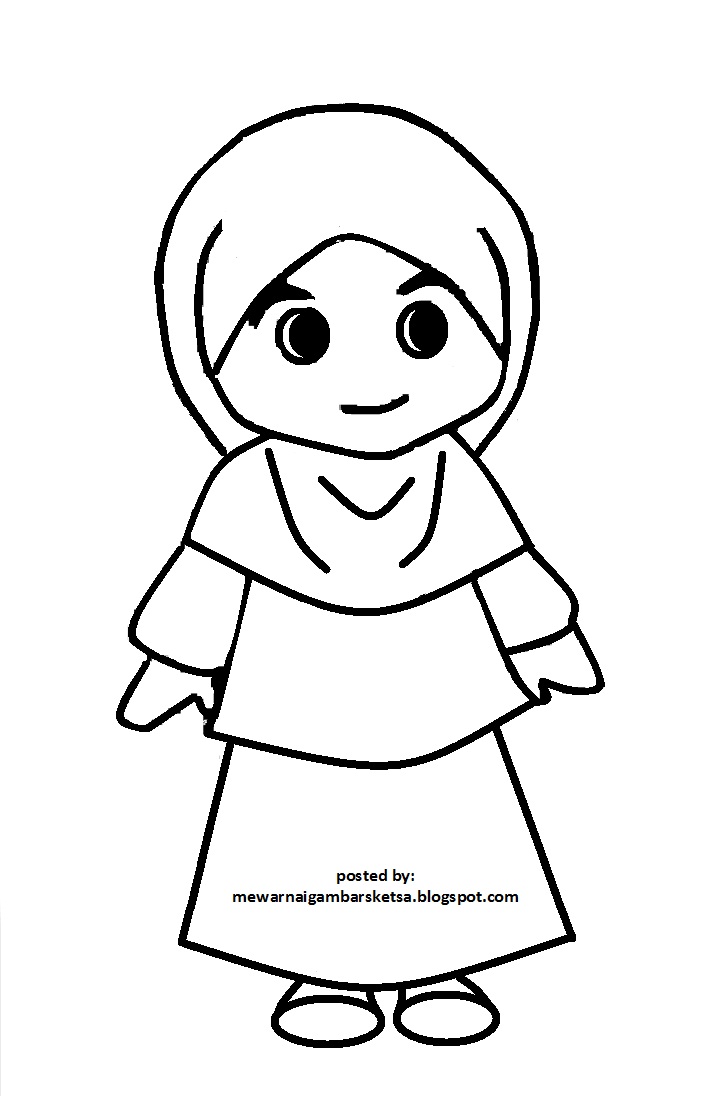 Detail Gambar Sketsa Kartun Muslimah Nomer 34