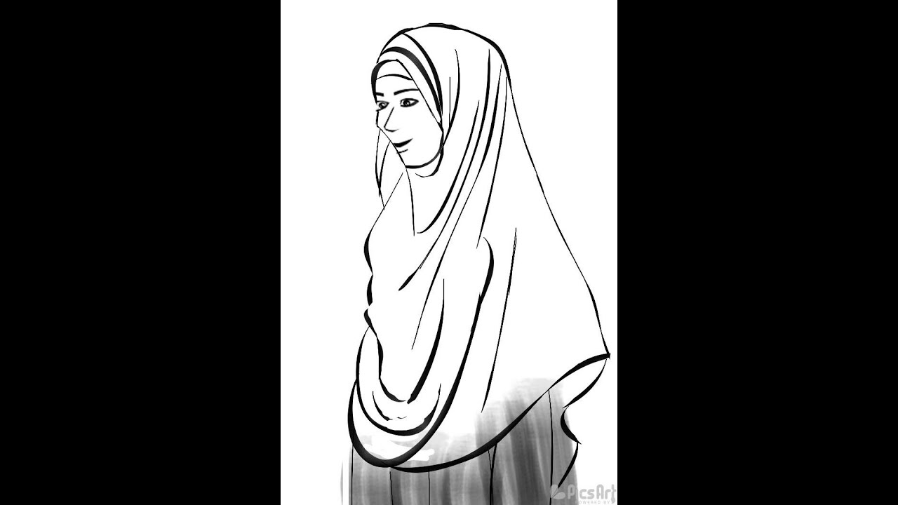 Detail Gambar Sketsa Kartun Muslimah Nomer 37