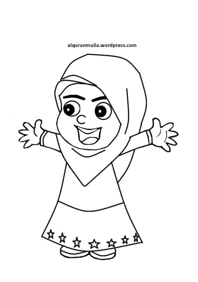 Detail Gambar Sketsa Kartun Muslimah Nomer 46