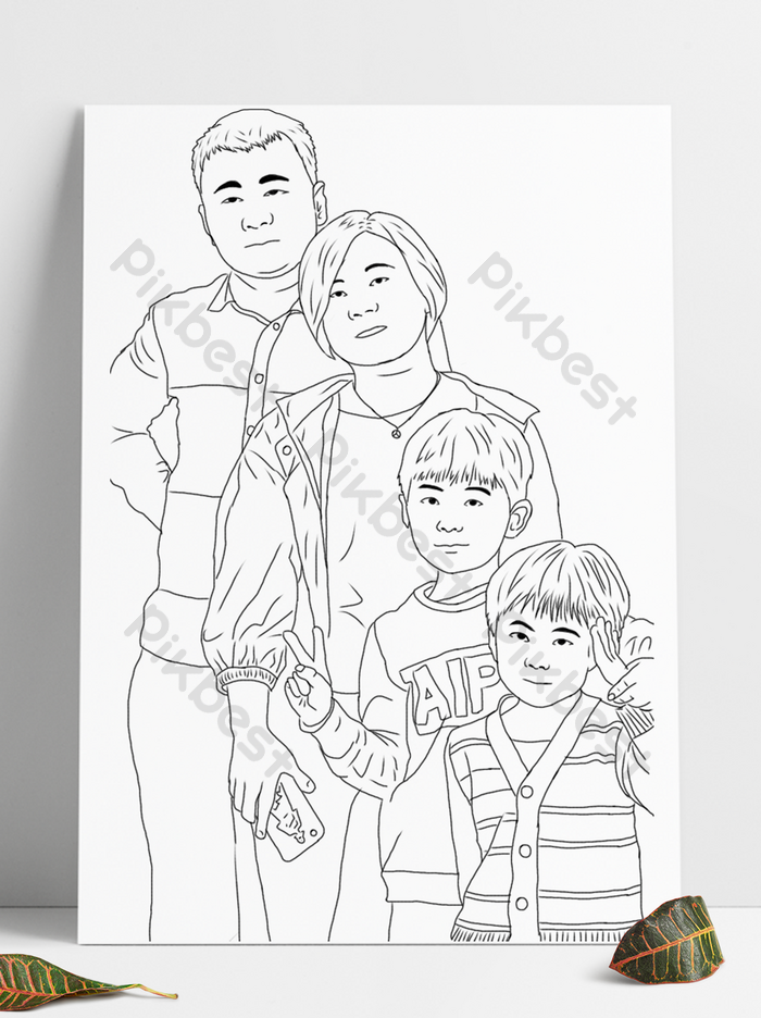 Detail Gambar Sketsa Keluarga Nomer 45