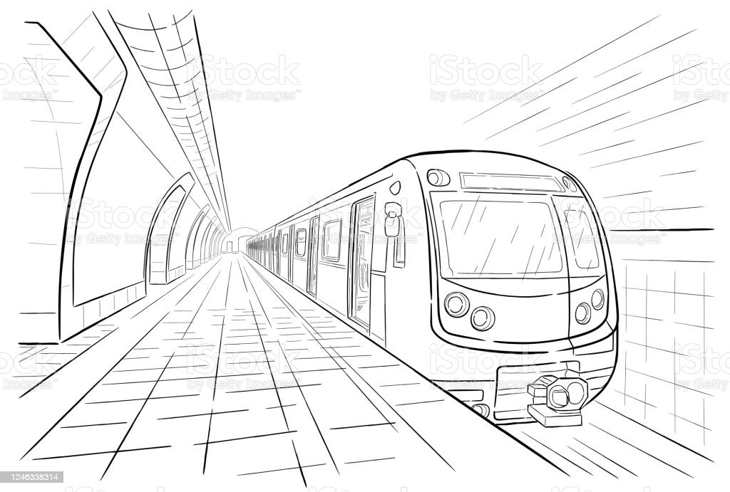 Detail Gambar Sketsa Kereta Api Nomer 28