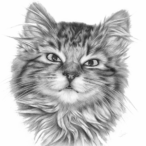 Detail Gambar Sketsa Kucing Nomer 21