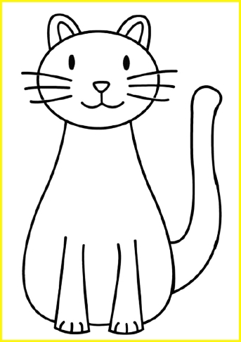 Detail Gambar Sketsa Kucing Berwarna Koleksi Nomer 10