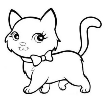 Detail Gambar Sketsa Kucing Berwarna Nomer 21