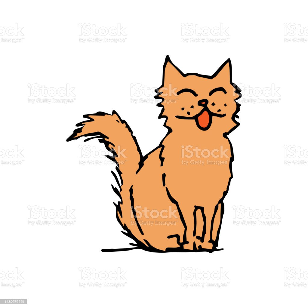 Detail Gambar Sketsa Kucing Berwarna Nomer 43
