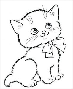 Detail Gambar Sketsa Kucing Hitam Putih Koleksi Nomer 10