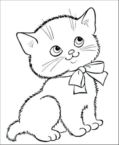 Detail Gambar Sketsa Kucing Lucu Nomer 16