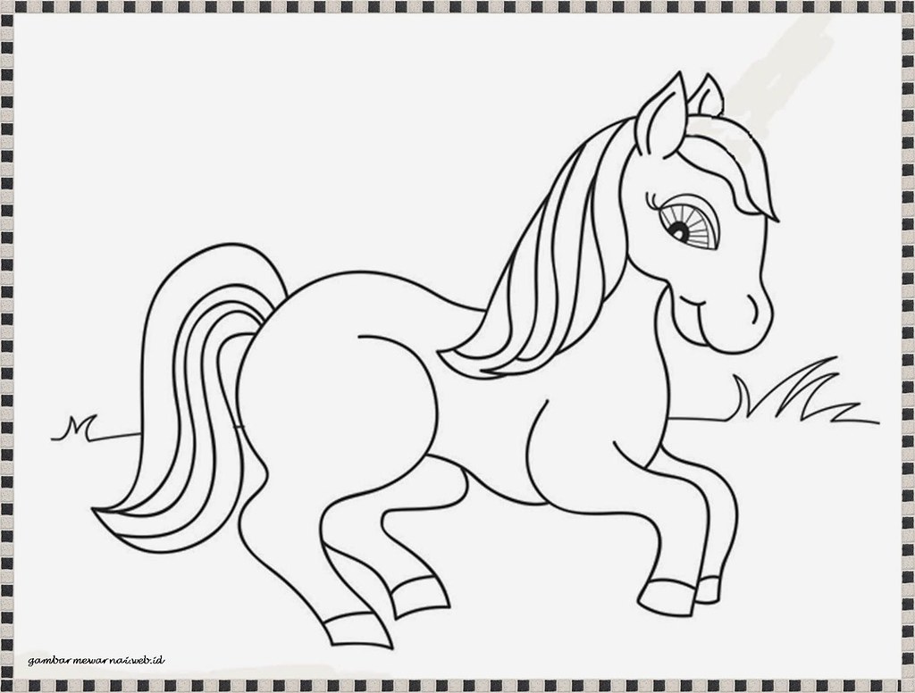 Detail Gambar Sketsa Kuda Poni Nomer 10