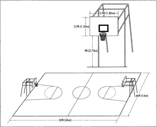 Detail Gambar Sketsa Lapangan Basket Nomer 41