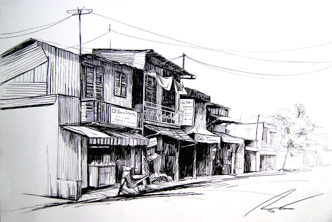 Detail Gambar Sketsa Lingkungan Nomer 32