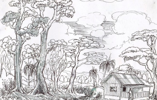 Detail Gambar Sketsa Lingkungan Rumah Nomer 17