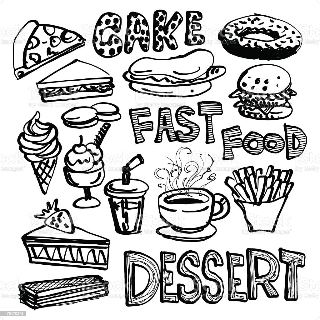 Gambar Sketsa Makanan Dan Minuman - KibrisPDR