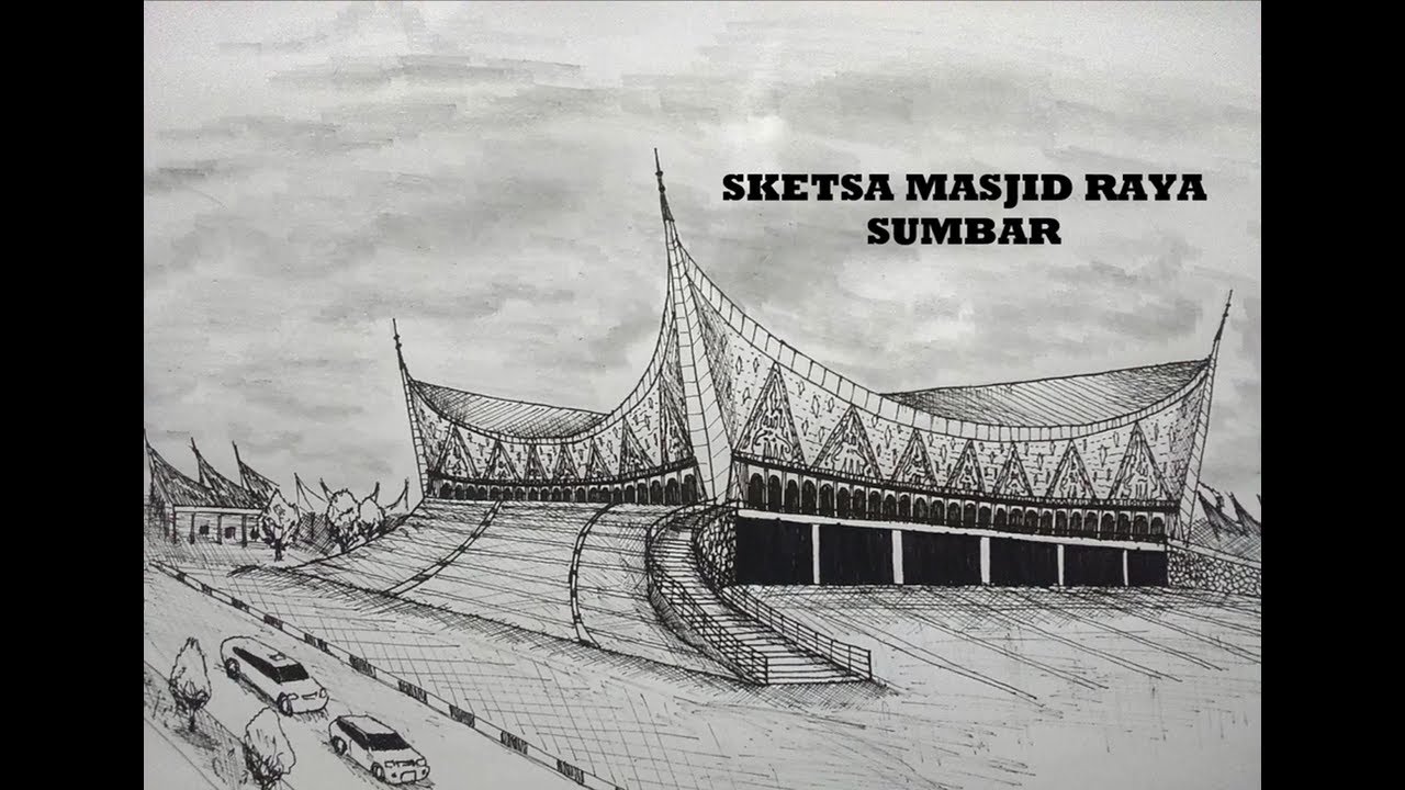 Detail Gambar Sketsa Masjid Nomer 35