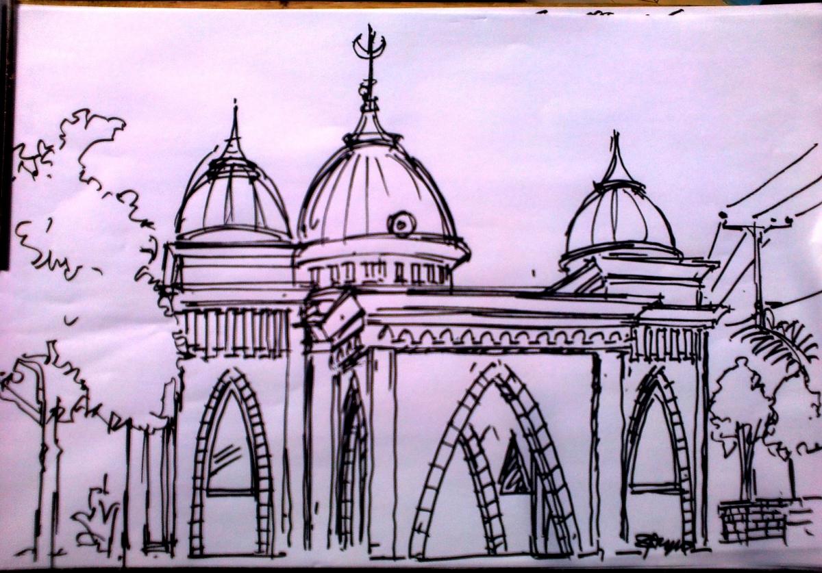 Detail Gambar Sketsa Masjid Nomer 38