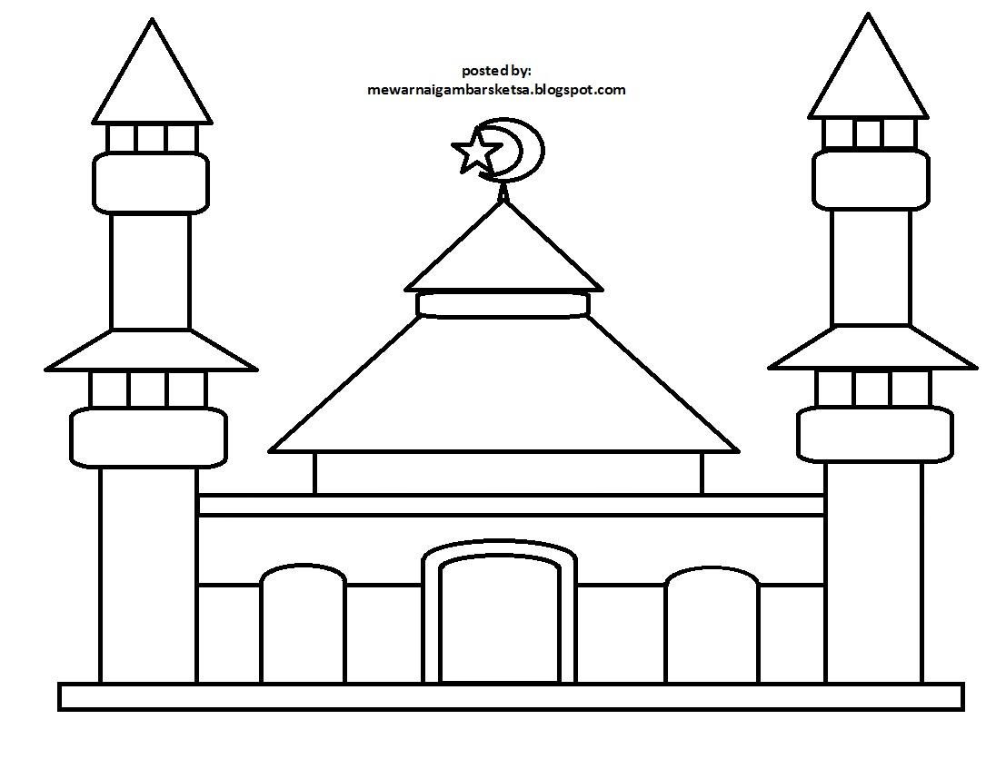 Detail Gambar Sketsa Masjid Nomer 45