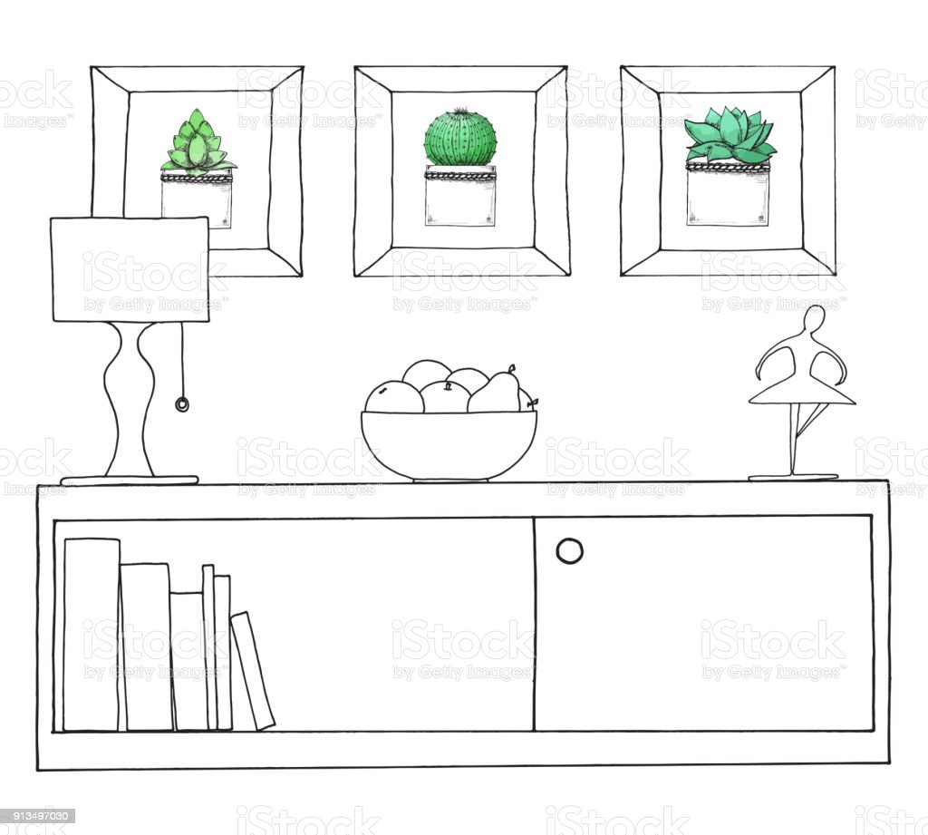 Detail Gambar Sketsa Meja Nomer 48