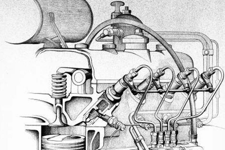 Detail Gambar Sketsa Mesin Mobil Bakar Nomer 3