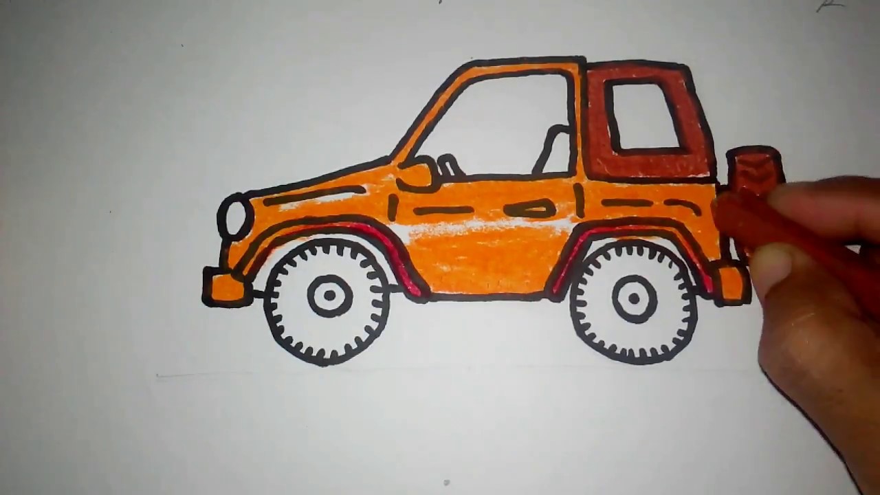 Detail Gambar Sketsa Mobil Jeep Nomer 22