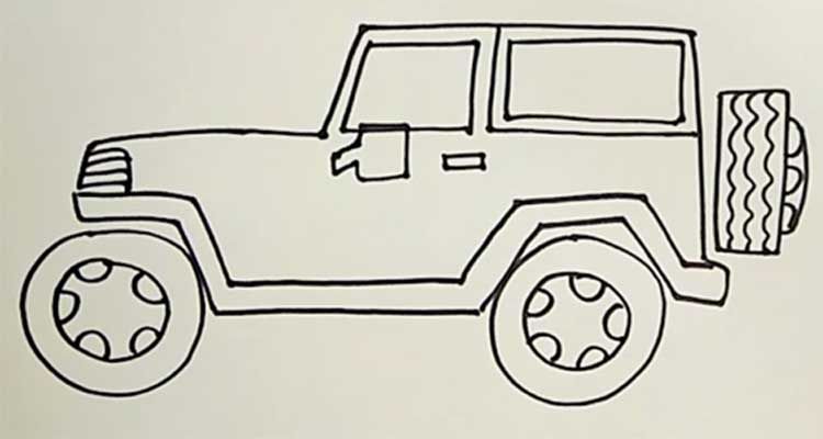 Detail Gambar Sketsa Mobil Jeep Nomer 4