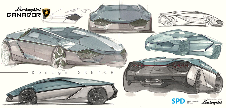 Detail Gambar Sketsa Mobil Lamborghini Nomer 17