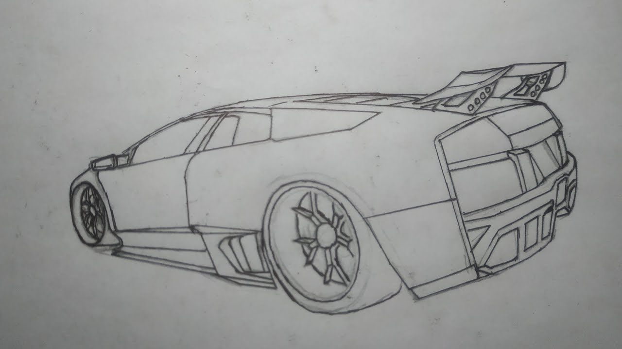 Detail Gambar Sketsa Mobil Lamborghini Nomer 7