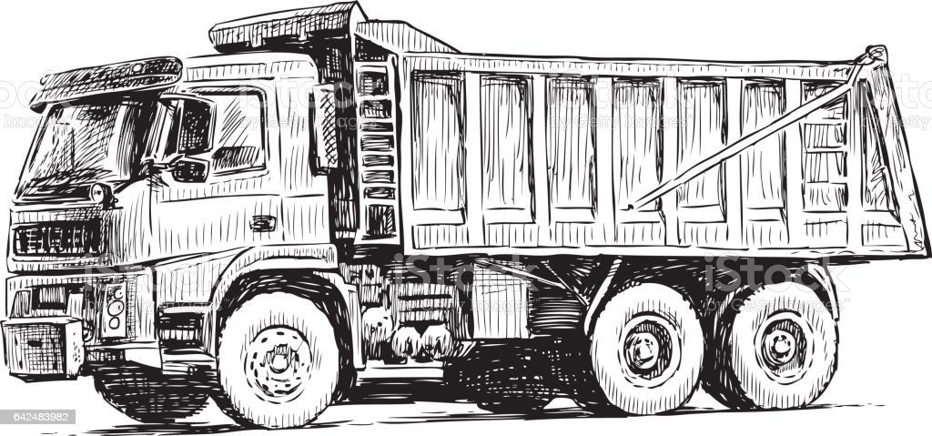 Detail Gambar Sketsa Mobil Truck Nomer 13