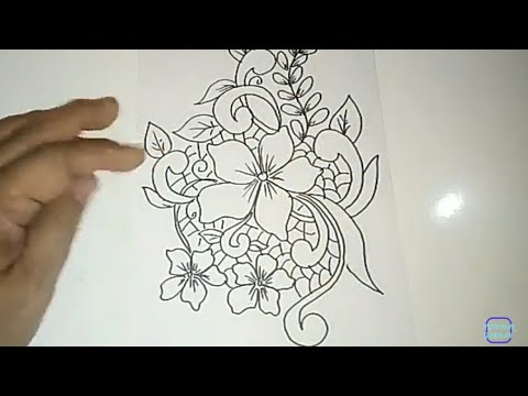 Detail Gambar Sketsa Motif Batik Bunga Nomer 25