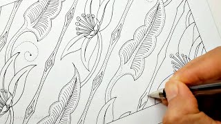 Detail Gambar Sketsa Motif Batik Bunga Nomer 43