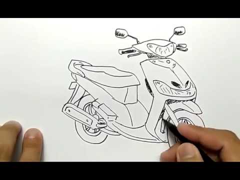 Detail Gambar Sketsa Motor Nomer 26