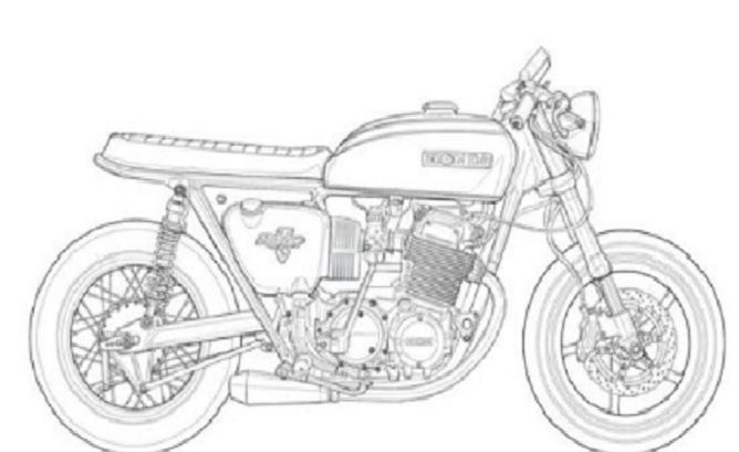 Detail Gambar Sketsa Motor Nomer 47