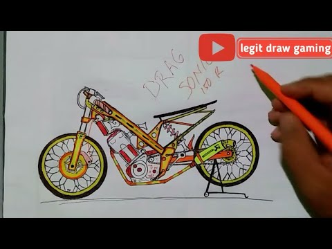 Detail Gambar Sketsa Motor Drag Nomer 29