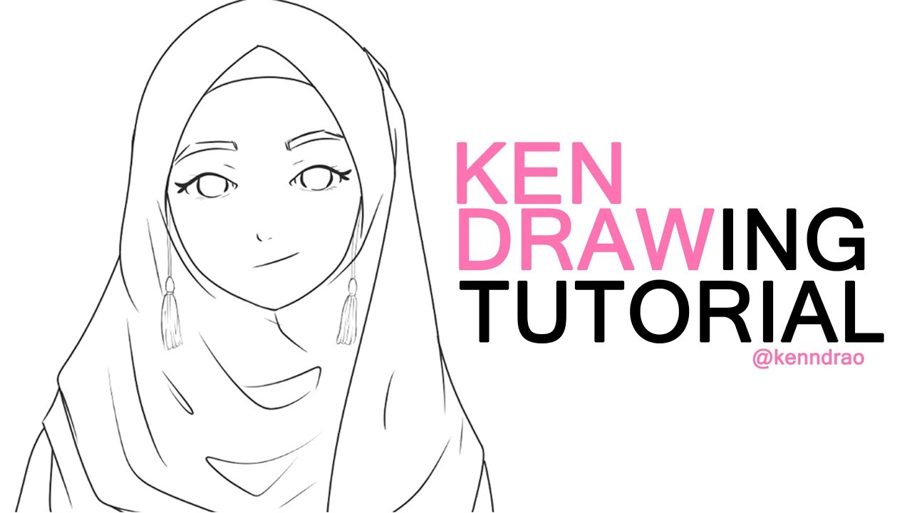 Detail Gambar Sketsa Muslimah Berhijab 8 Orang Nomer 28