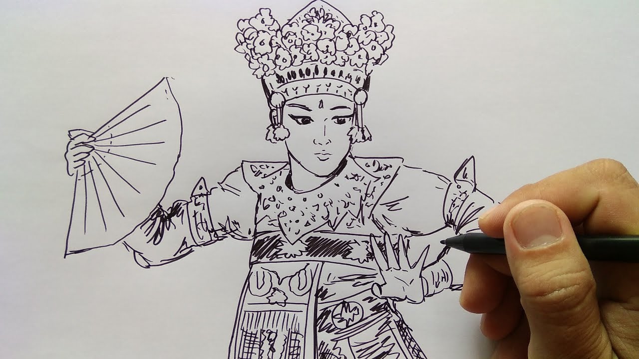 Detail Gambar Sketsa Orang Menari Nomer 3