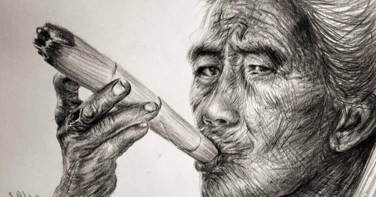 Detail Gambar Sketsa Orang Merokok Keren Nomer 18