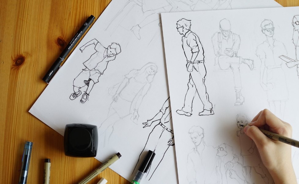 Detail Gambar Sketsa Orang Sedang Bekerja Nomer 19