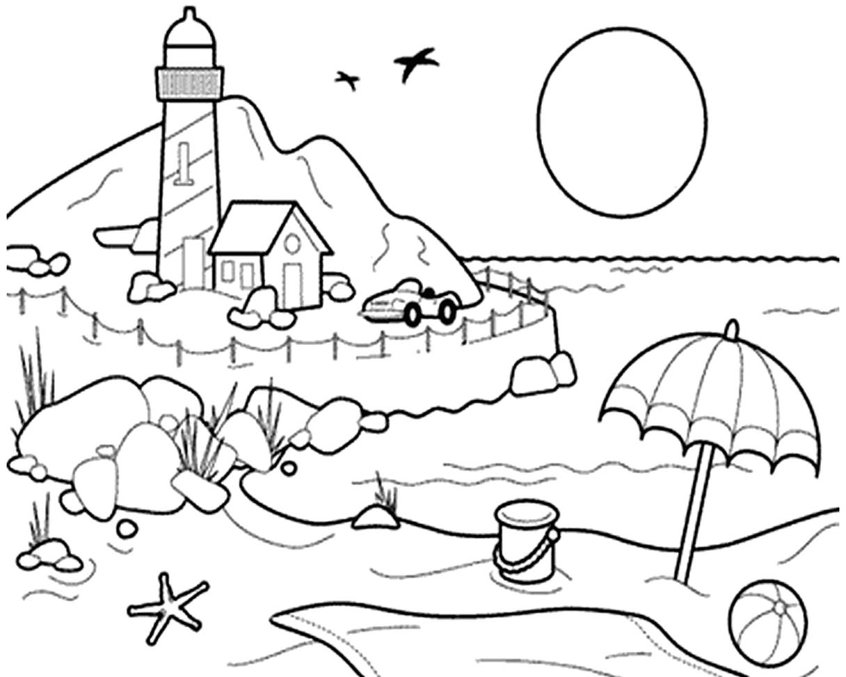 Detail Gambar Sketsa Pantai Nomer 16