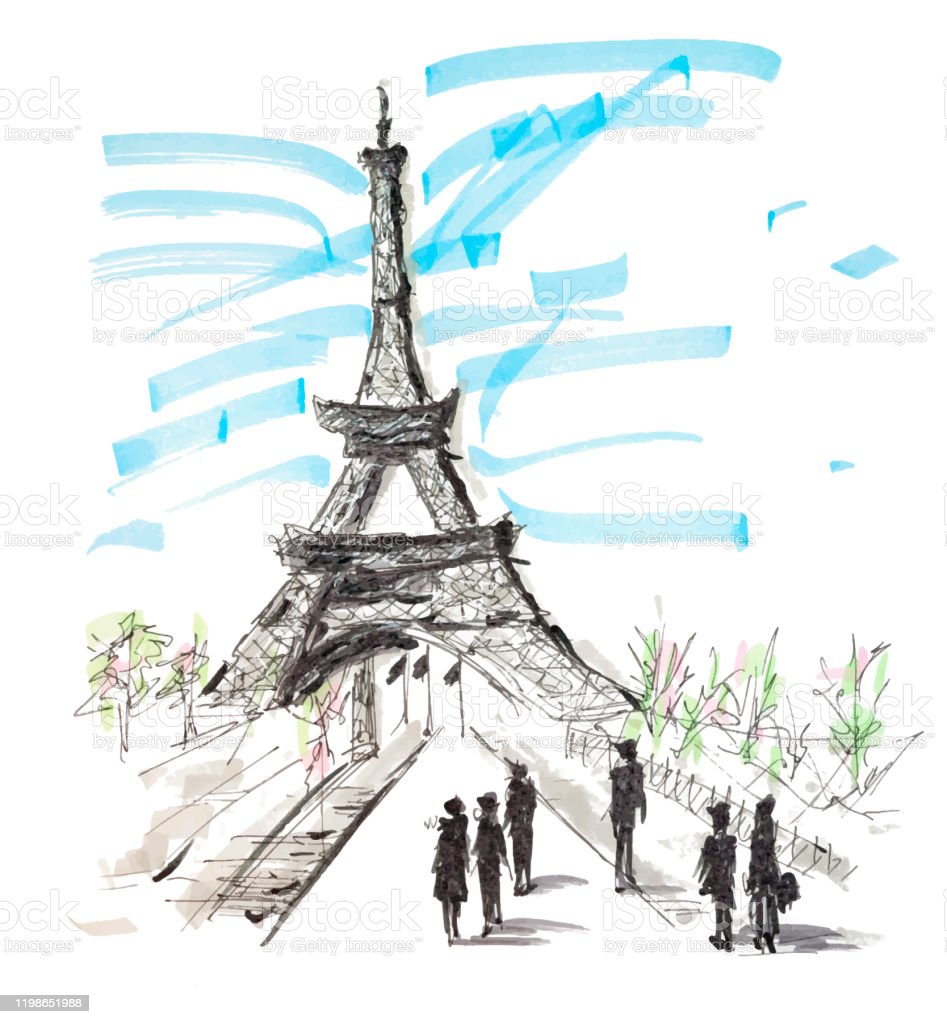 Detail Gambar Sketsa Paris Nomer 41