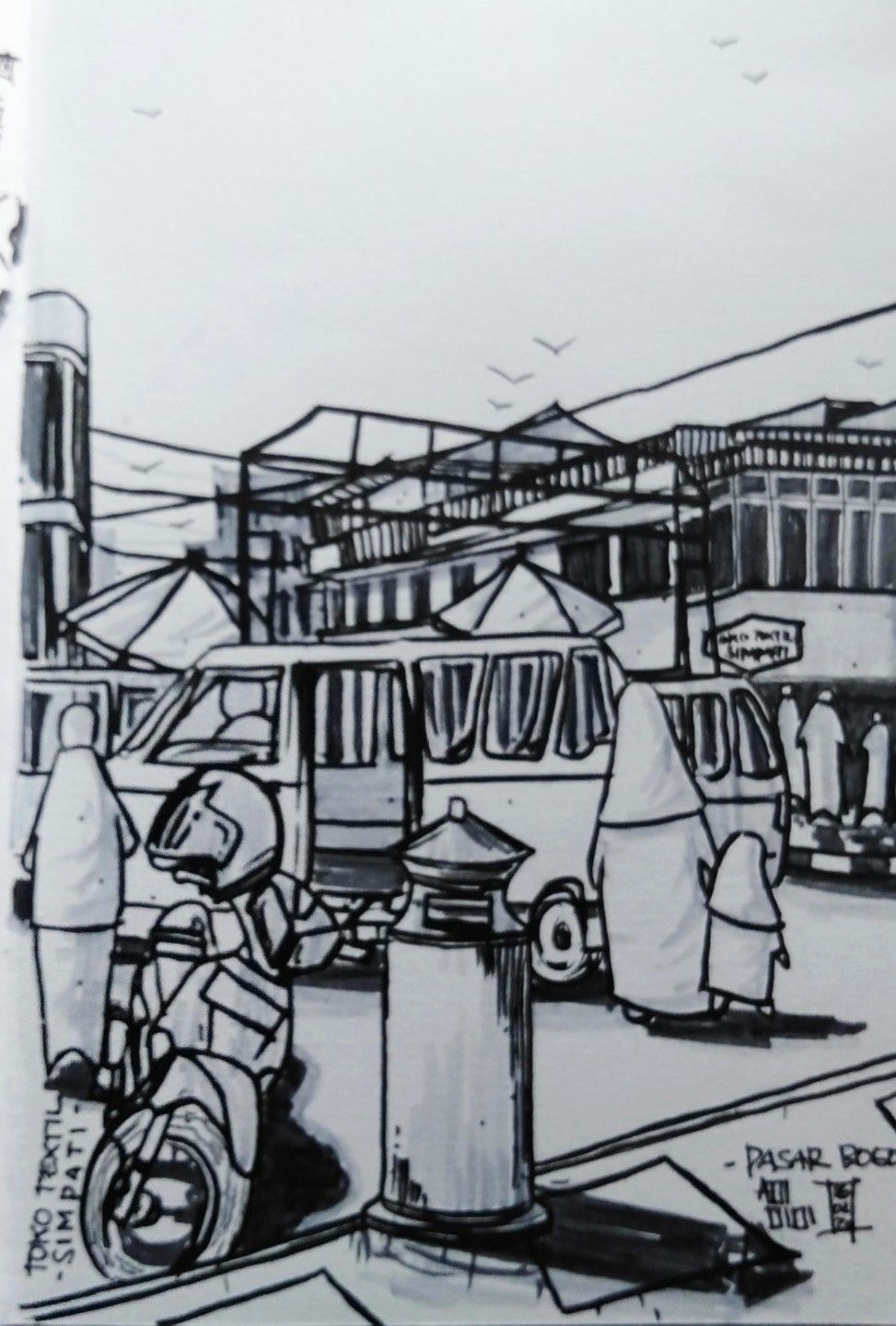 Detail Gambar Sketsa Pasar Nomer 4