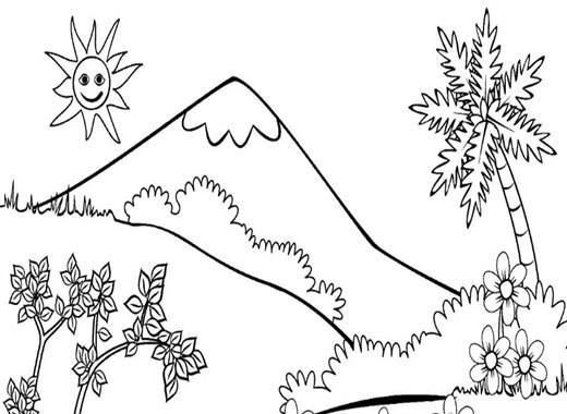 Detail Gambar Sketsa Pegunungan Nomer 18
