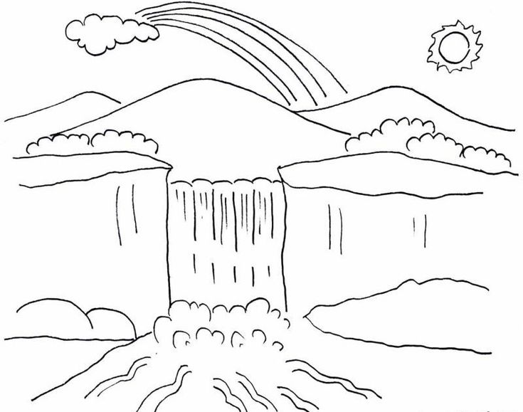 Detail Gambar Sketsa Pegunungan Nomer 33