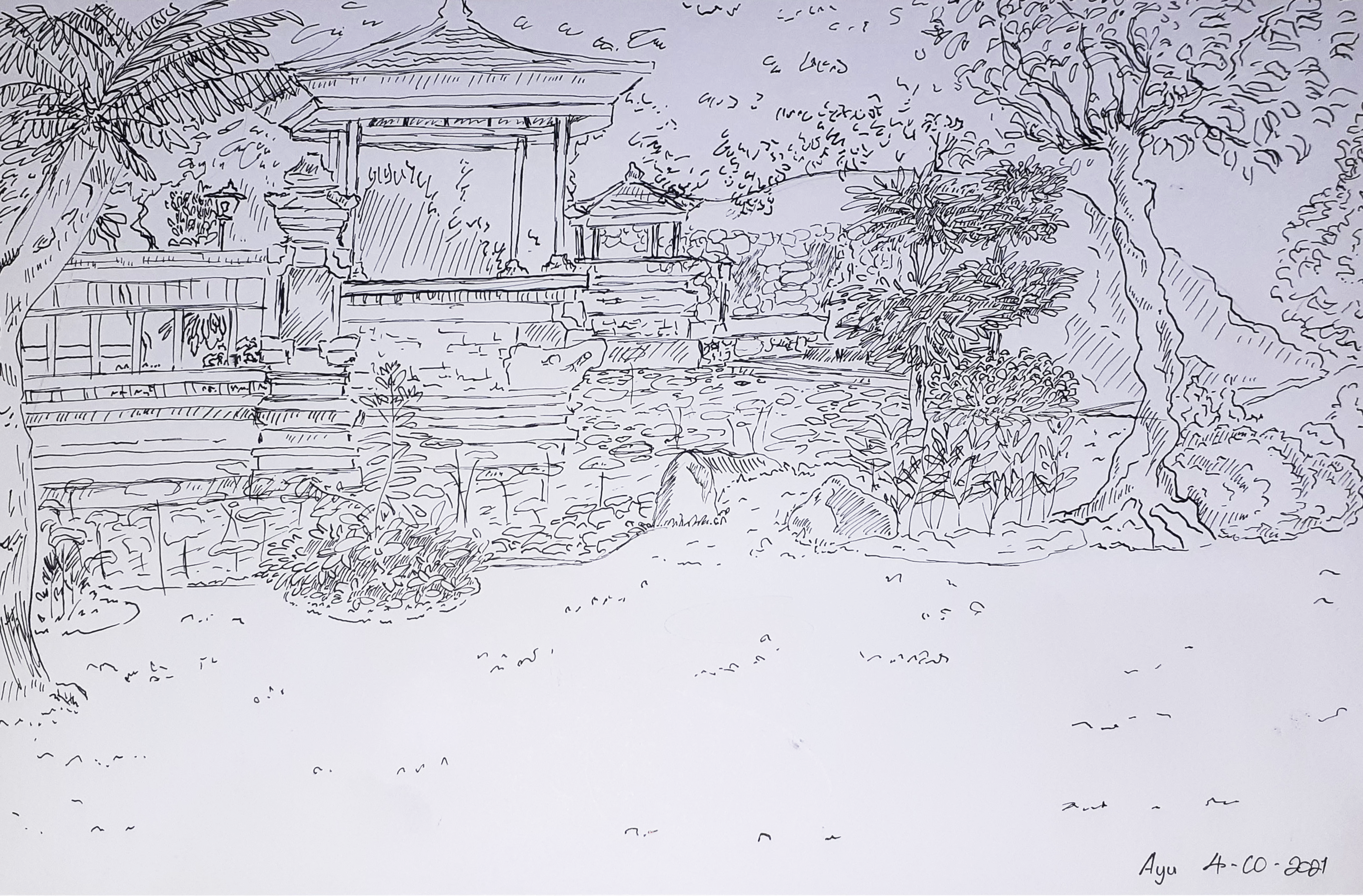 Detail Gambar Sketsa Pemandangan Nomer 41