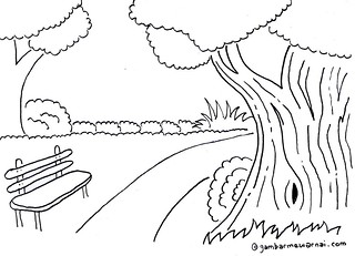 Detail Gambar Sketsa Pemandangan Indah Nomer 38