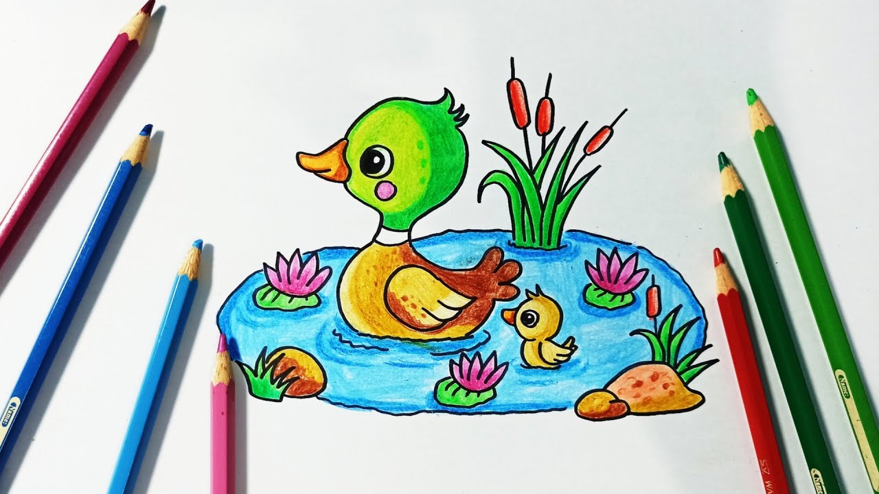 Detail Gambar Sketsa Pemandangan Kolam Nomer 25