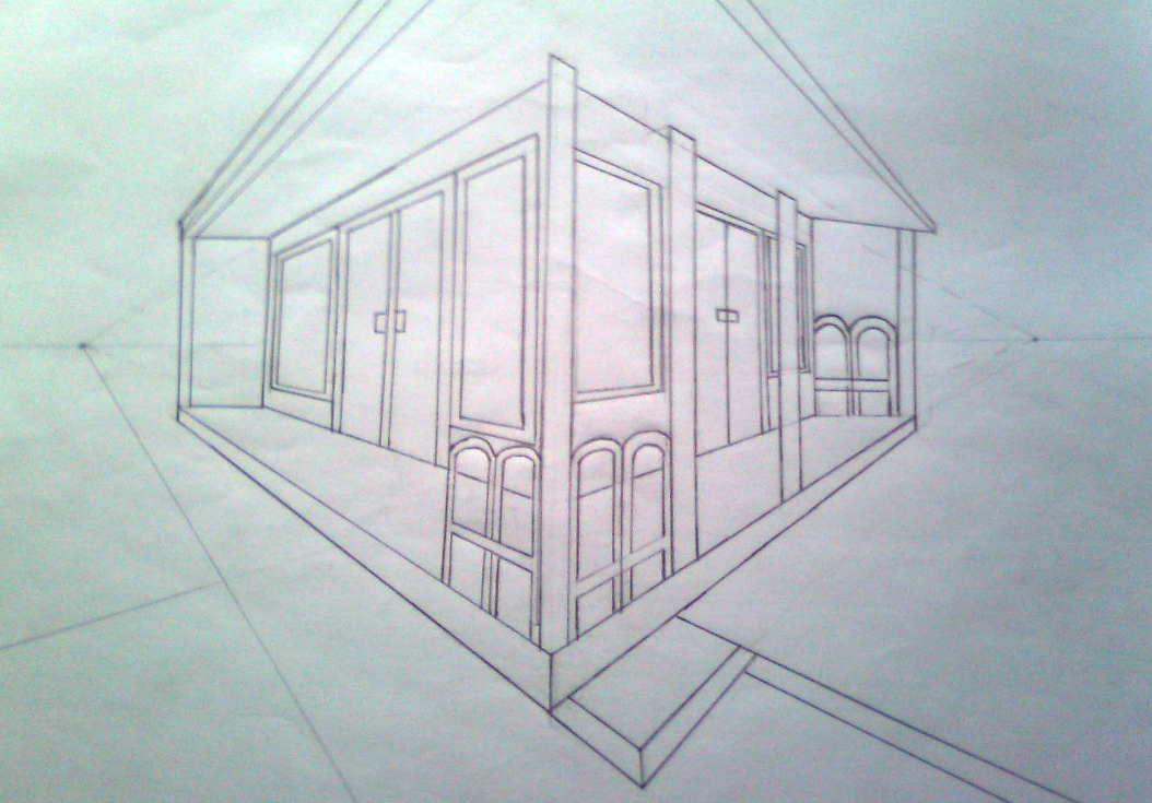 Detail Gambar Sketsa Pensil Rumah Sederhana Nomer 9