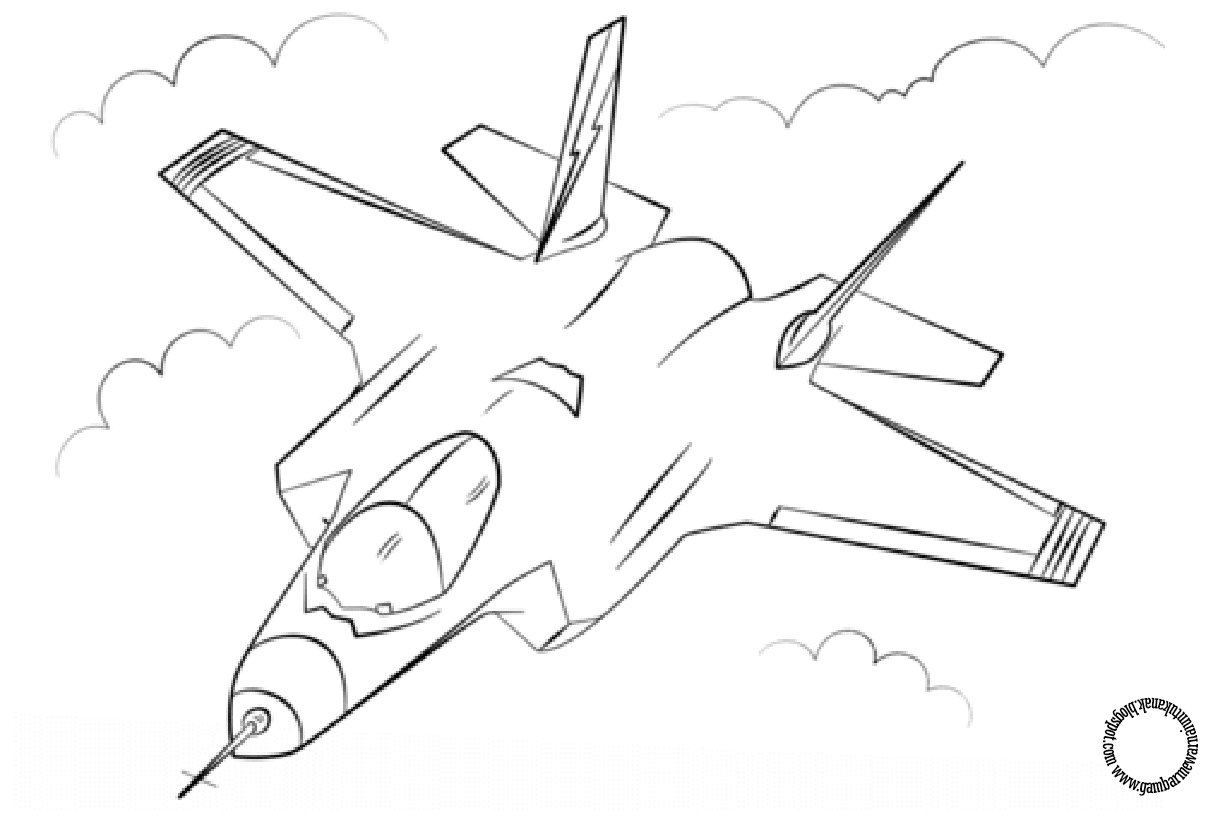Detail Gambar Sketsa Pesawat Nomer 16
